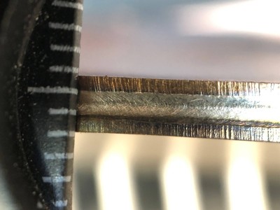 Detail lemový svar nerez 1,5mm ruční laser