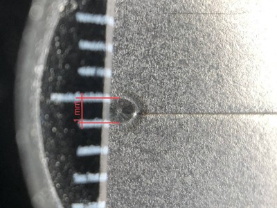 Nastavitelná velikost bodu ruční laser